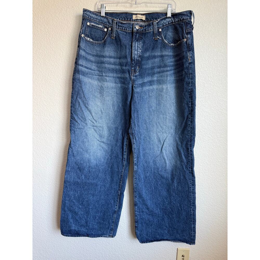 Madewell Women Jeans Superwide Leg 33 Desota Wash